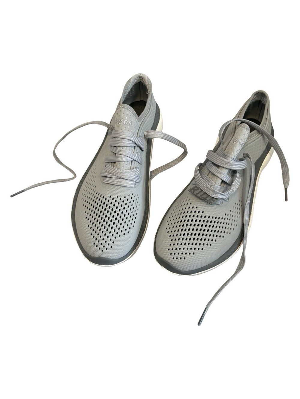 Crocs LiteRide 360 Pacer Sneaker Women’s Size 9 Light Gray Slate Gray 206705